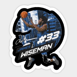 James Wiseman Golden State City Emblem Sticker